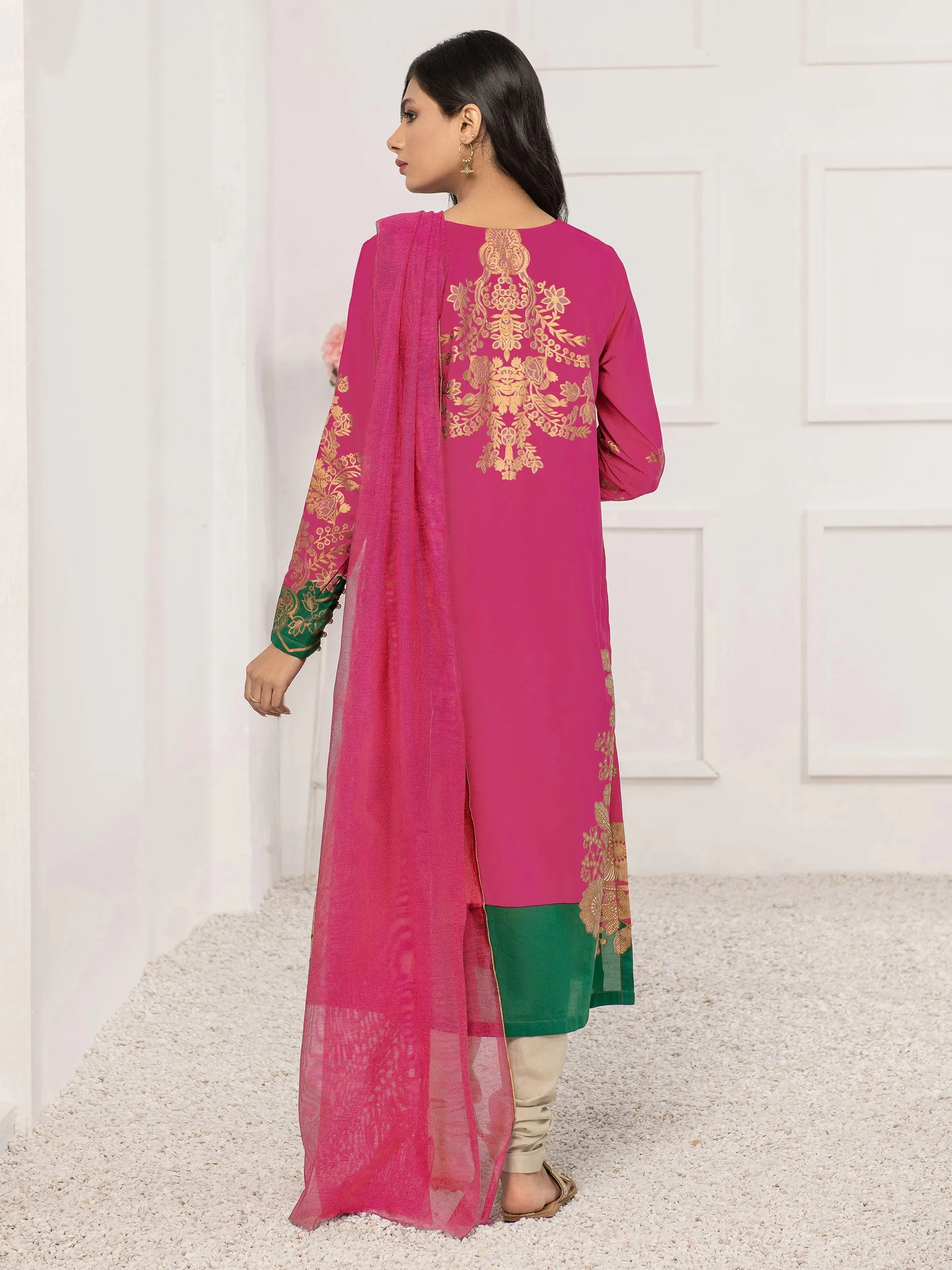 2 Piece Lawn Suit-Pasted (Unstitched)