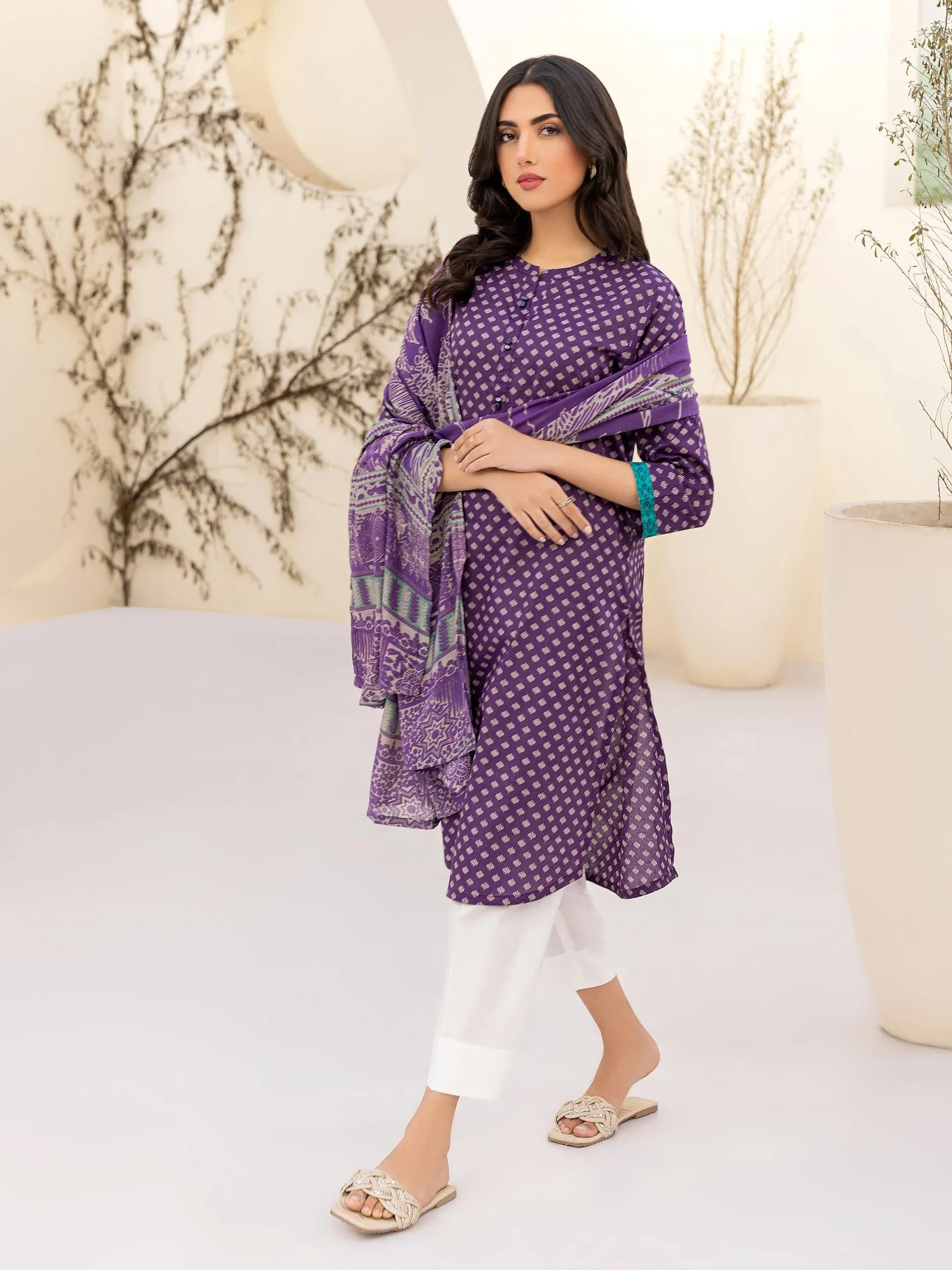 2 Piece Lawn Suit-Printed (Unstitched)