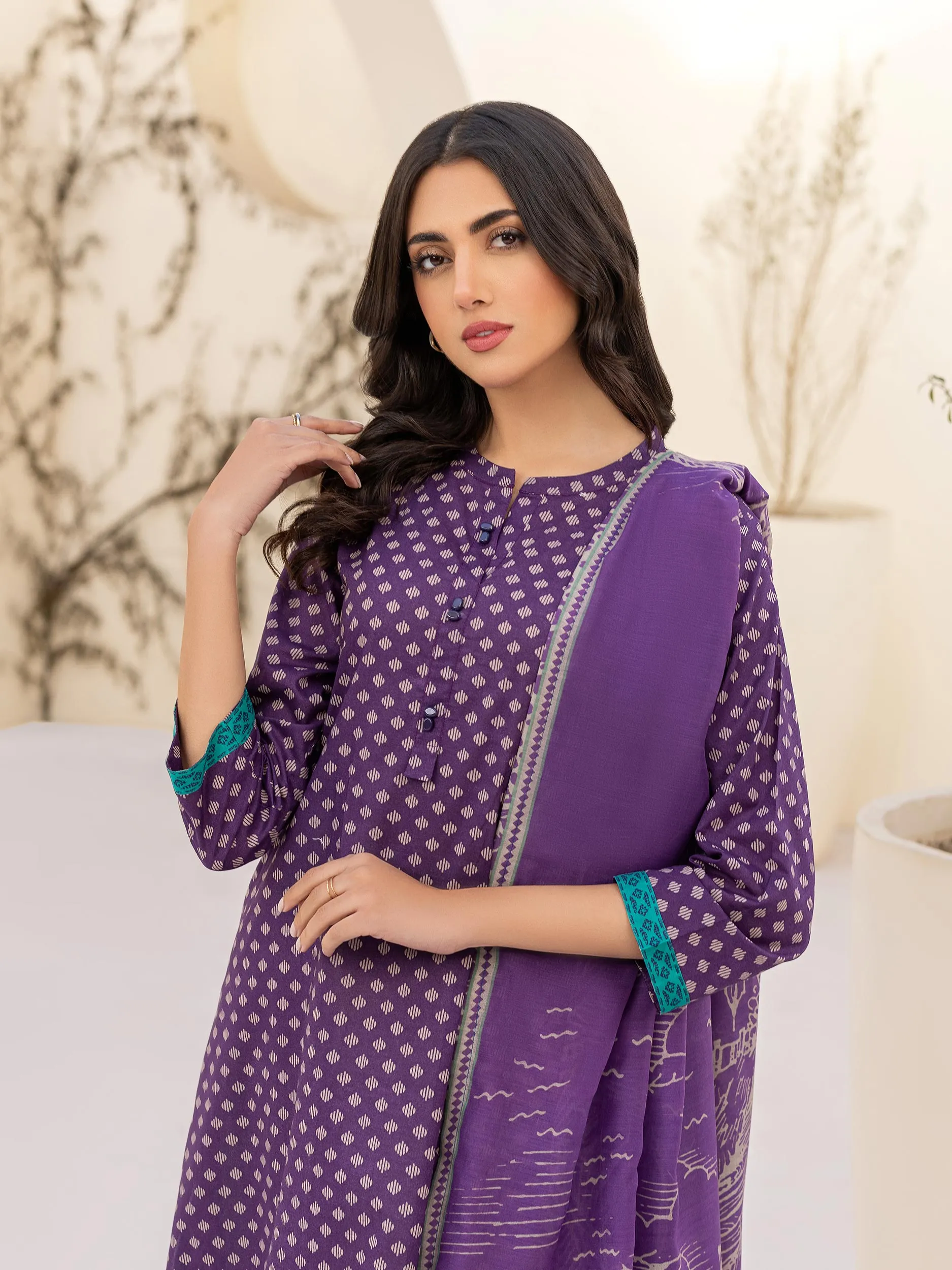 2 Piece Lawn Suit-Printed (Unstitched)