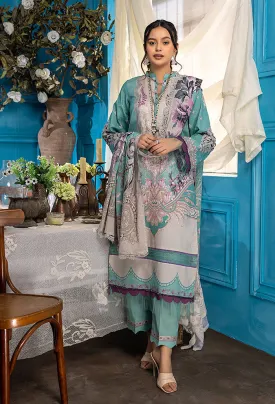 Aangan by Humdum Digital Printed Lawn Unstitched 3Pc Suit AG-08