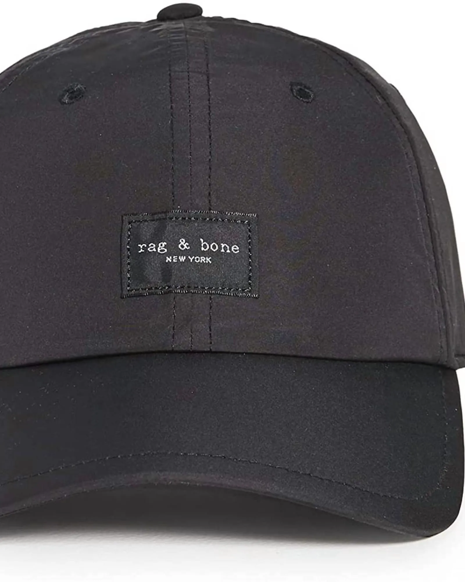 Addison Adjustable Strap Patch Logo Baseball Cap In Black | Black