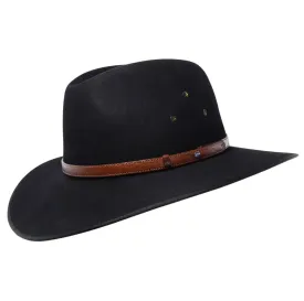 Akubra - Coober Pedy - Fur Felt & Opal - Black