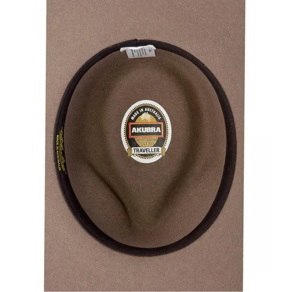 Akubra - Traveller Fedora - Felt - Bran
