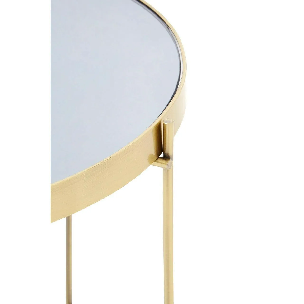 Allez Black Mirror Low Side Table