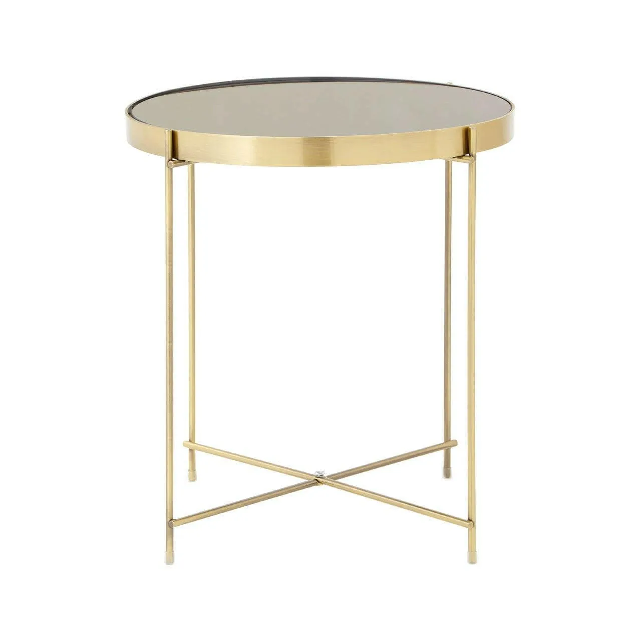 Allez Black Mirror Low Side Table