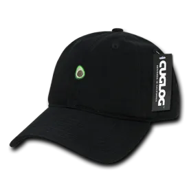 Avocado Guacamole Baseball Cap Dad Hat, 100% Cotton, Black