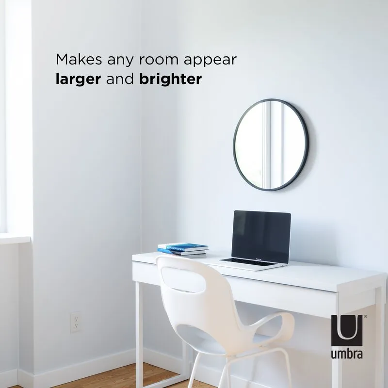 Barebo Modern & Contemporary Round Resin Accent Mirror
