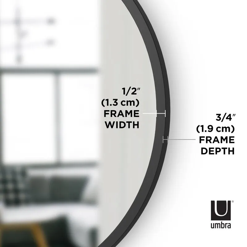 Barebo Modern & Contemporary Round Resin Accent Mirror