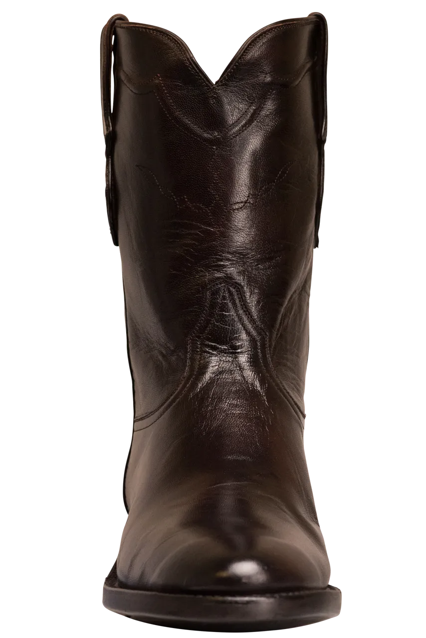 Black Jack Men's Brush Off Goat Roper Boots - Brown