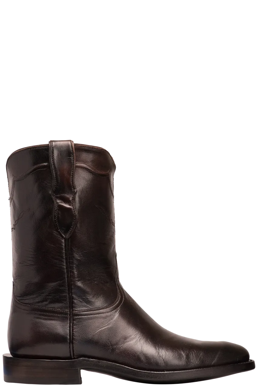 Black Jack Men's Brush Off Goat Roper Boots - Brown