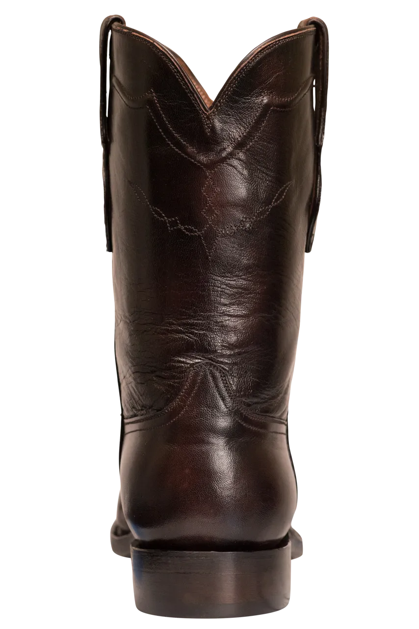 Black Jack Men's Brush Off Goat Roper Boots - Brown