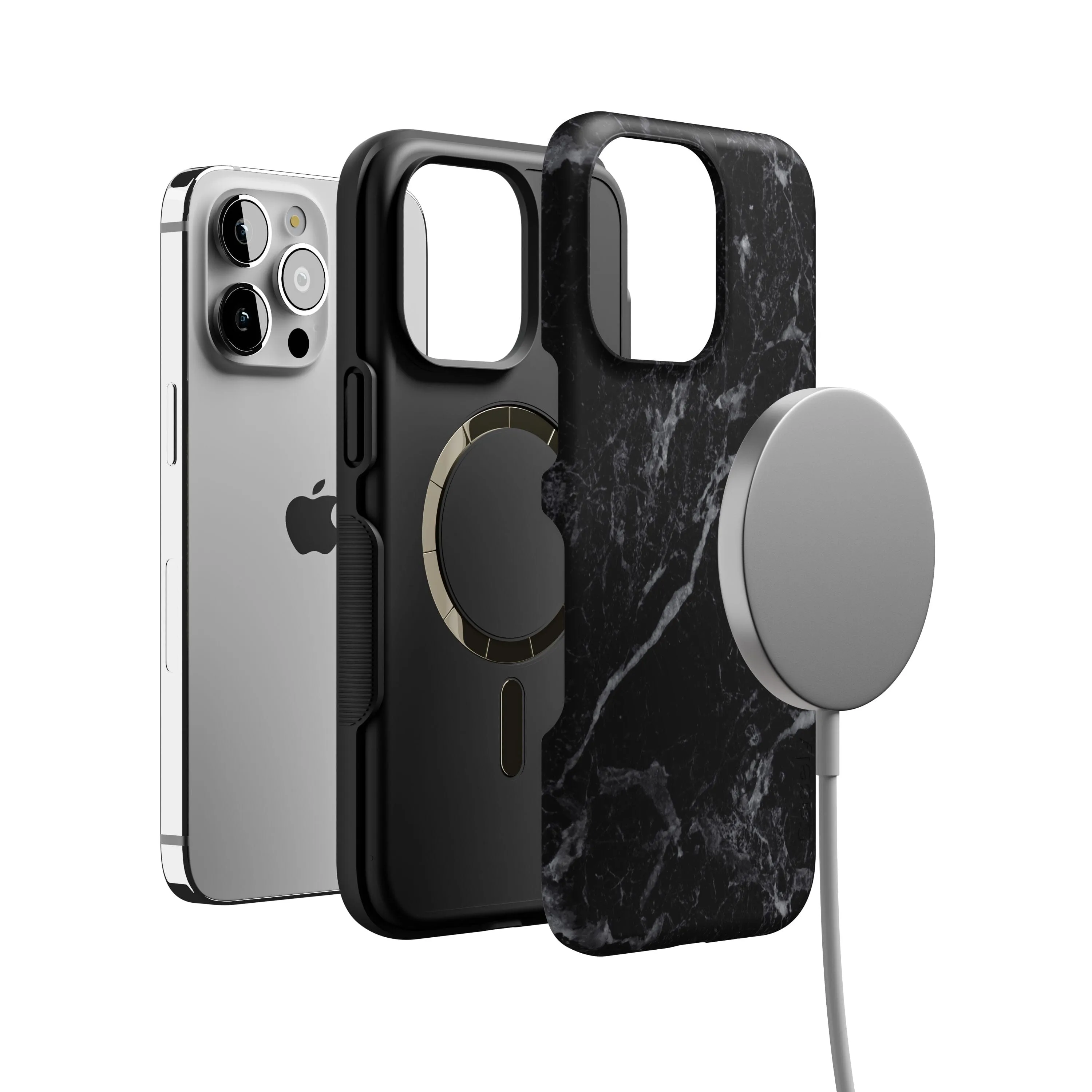 Black Pearl | Classic Black Marble Case