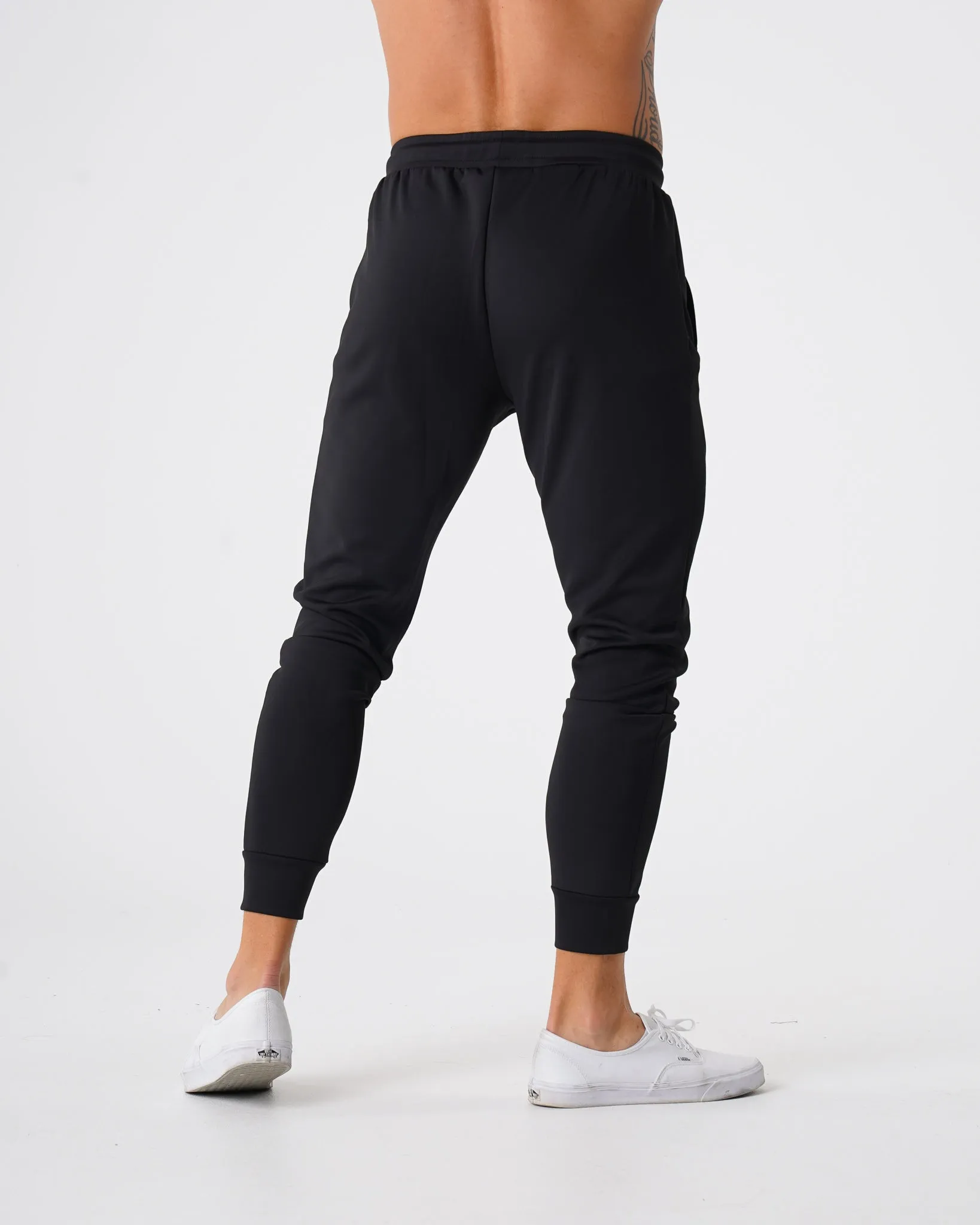 Black Track Joggers