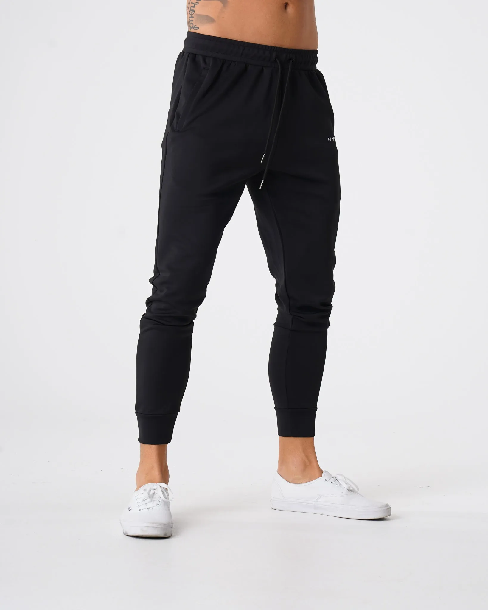 Black Track Joggers