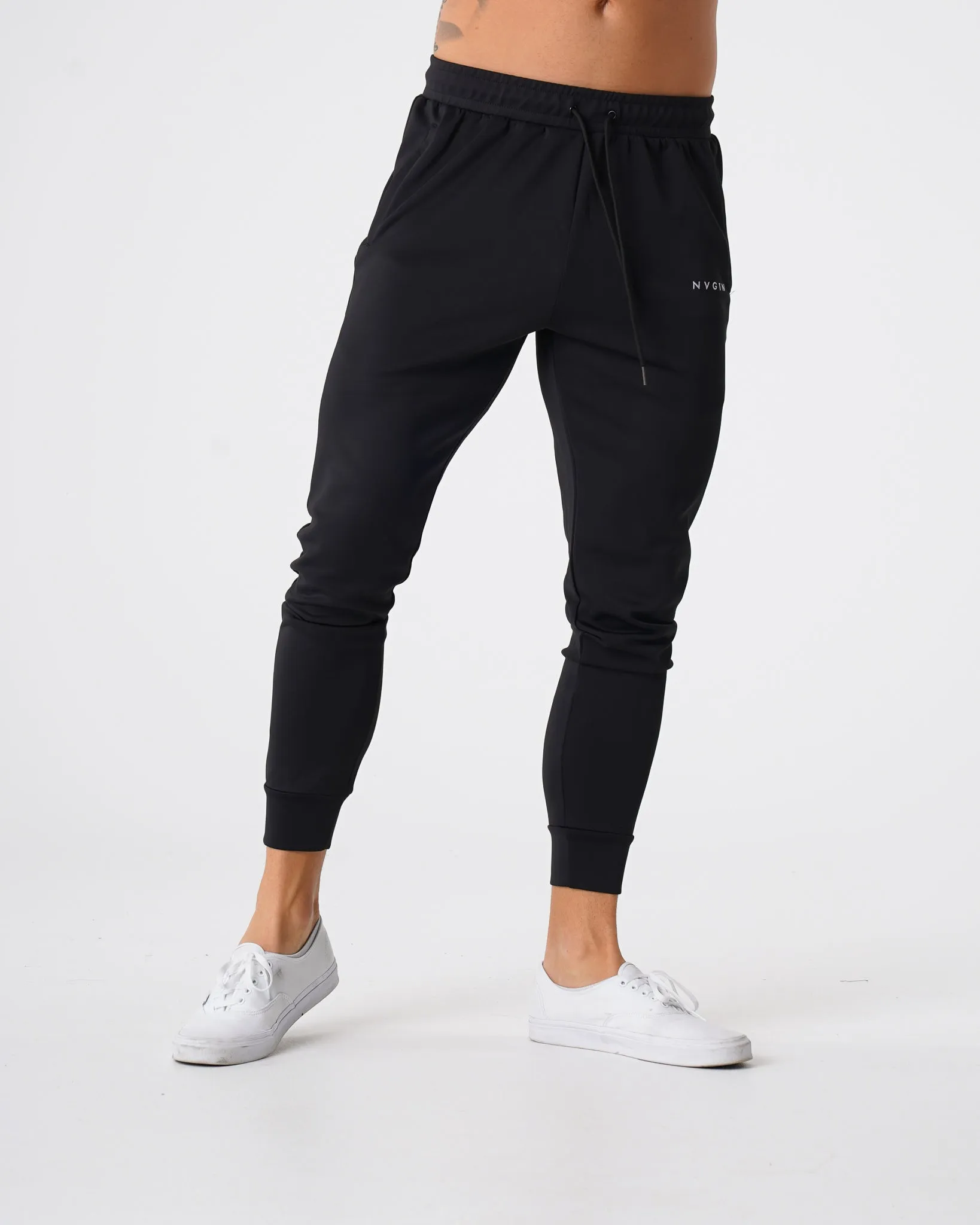 Black Track Joggers