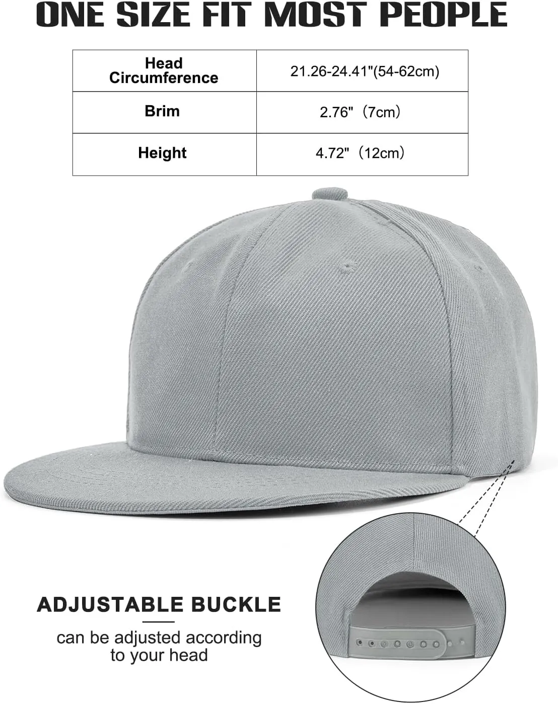 Century Star Snapback Hats for Men Flat Bill Brim Baseball Cap Women Adjustable Hip Hop Style Blank Trucker Hat