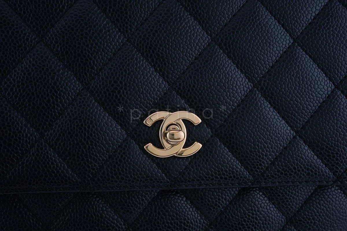 Chanel Black 2.55 Classic Quilted Kelly Flap Bag GHW