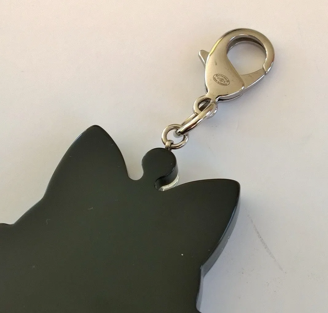 Chanel Choupette Glitter Key Ring Bag Charm
