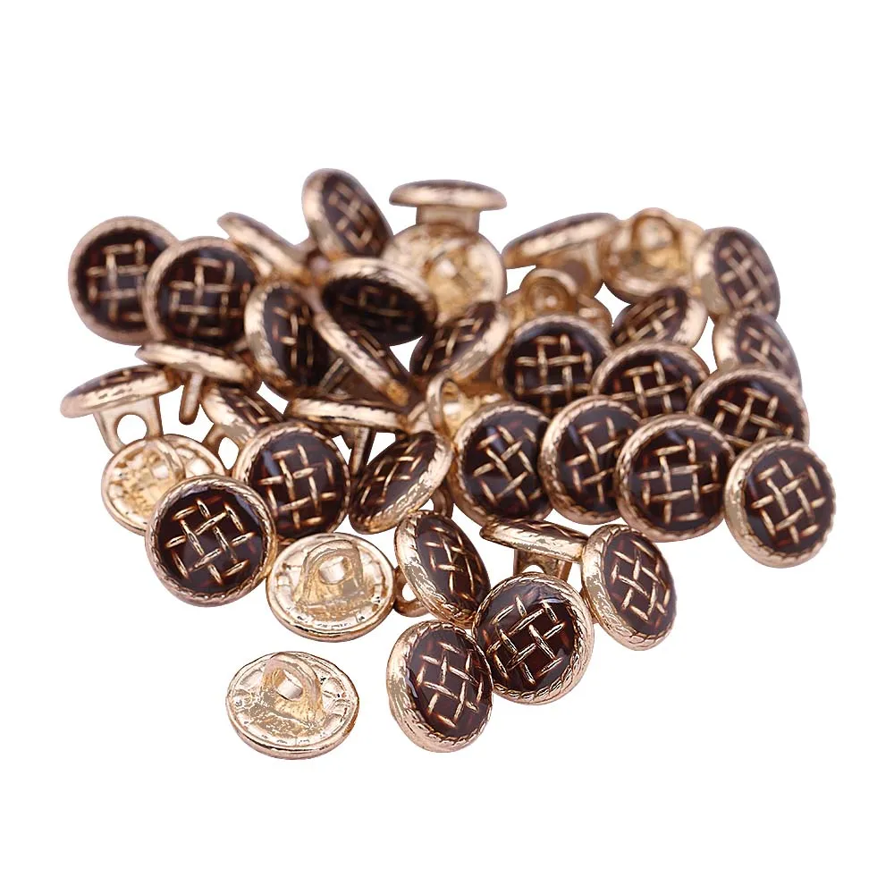 Checks Surface Lamination Kurta/Kurti Metal Buttons