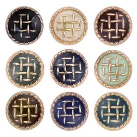 Checks Surface Lamination Kurta/Kurti Metal Buttons