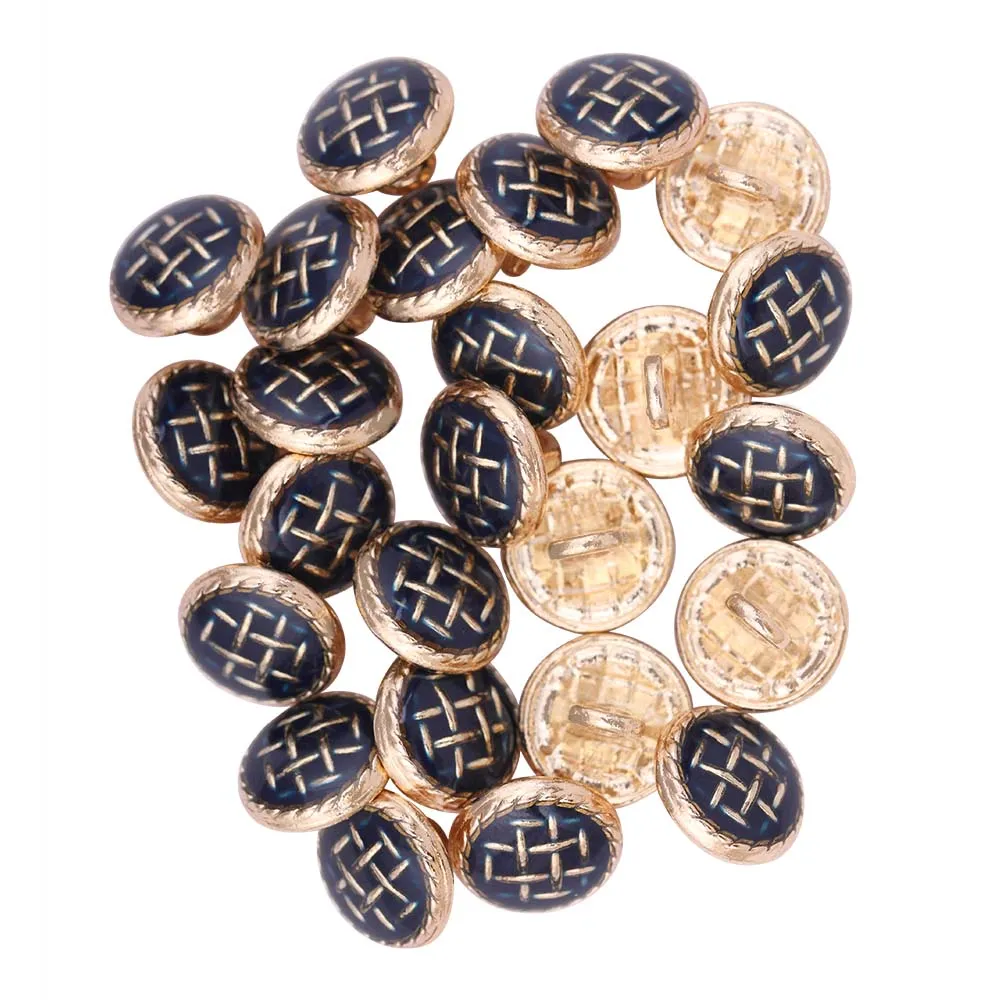 Checks Surface Lamination Kurta/Kurti Metal Buttons