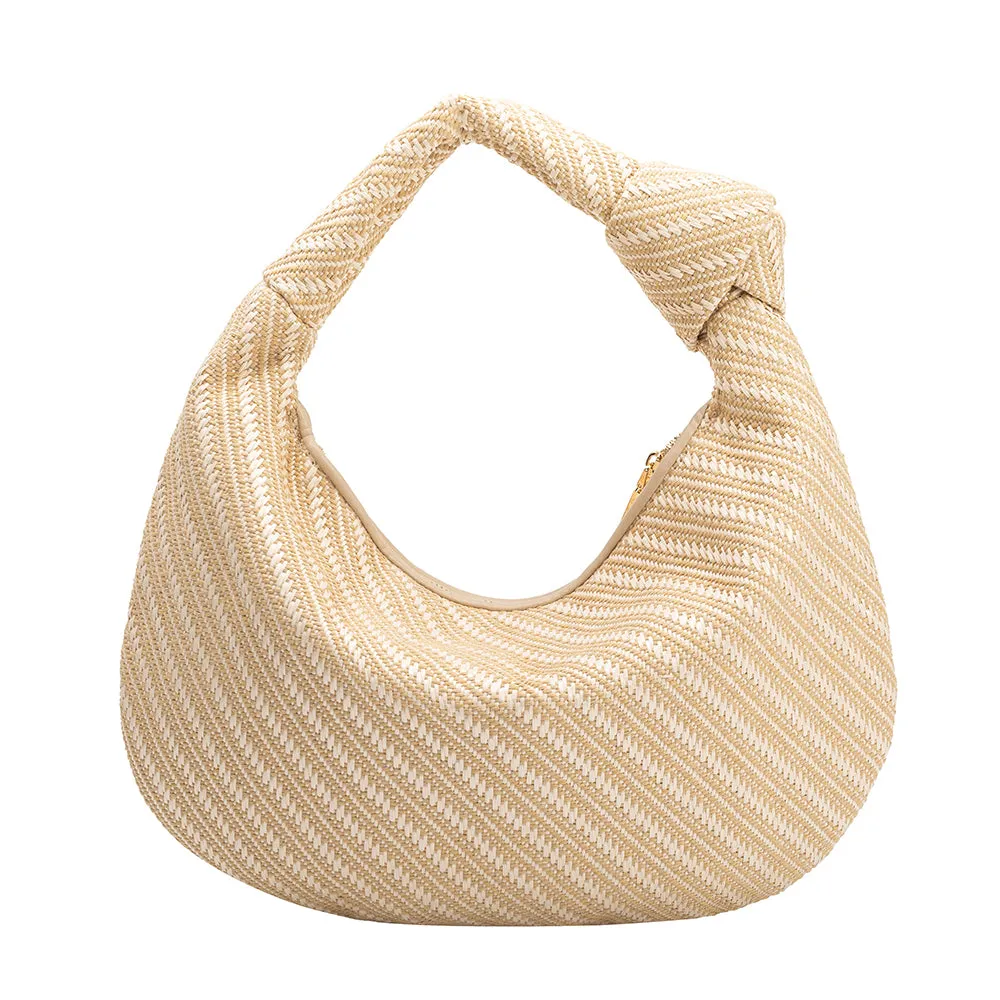 Cher Natural Raffia Large Shoulder Bag - FINAL SALE