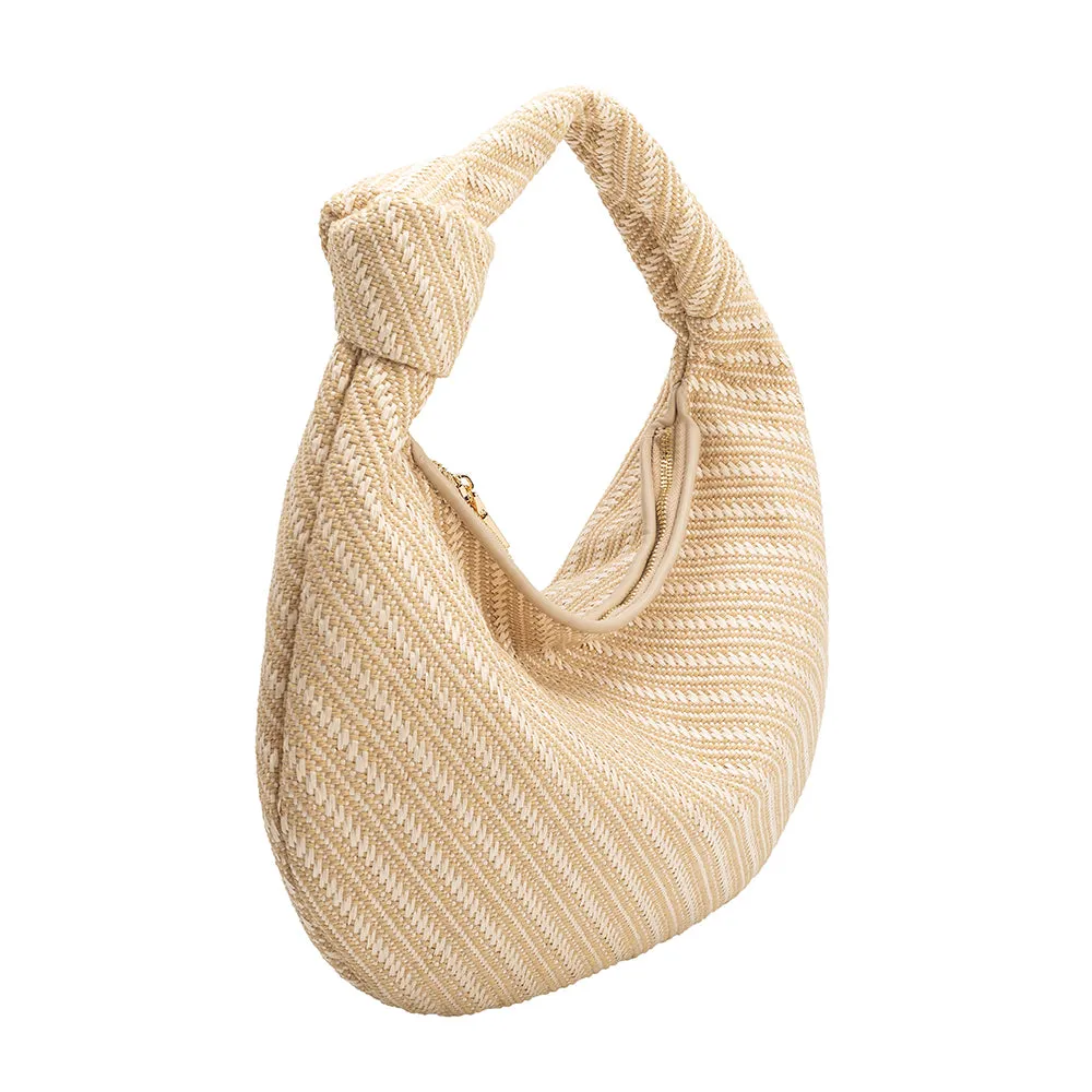 Cher Natural Raffia Large Shoulder Bag - FINAL SALE