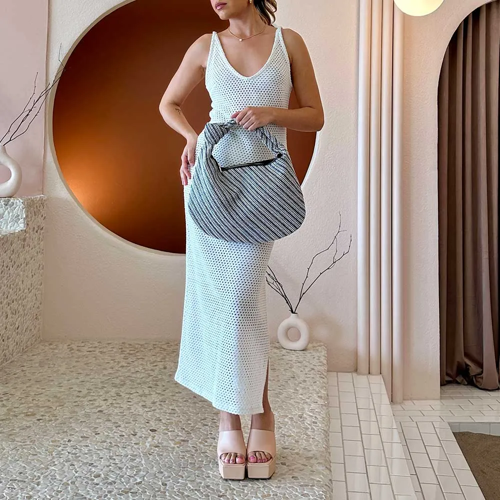 Cher Natural Raffia Large Shoulder Bag - FINAL SALE