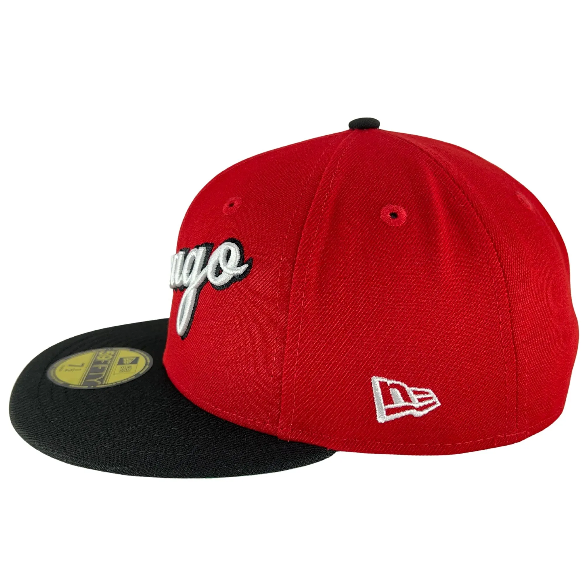 Chicago Bulls Red/Black/Green UV Script New Era 59FIFTY Fitted Hat
