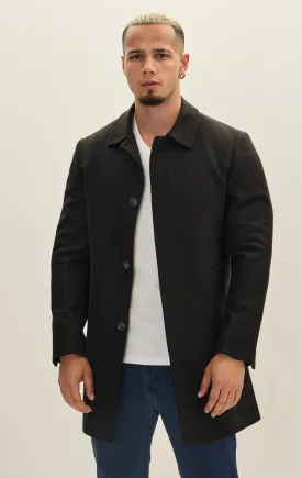 Classic Pea Coat  - Black