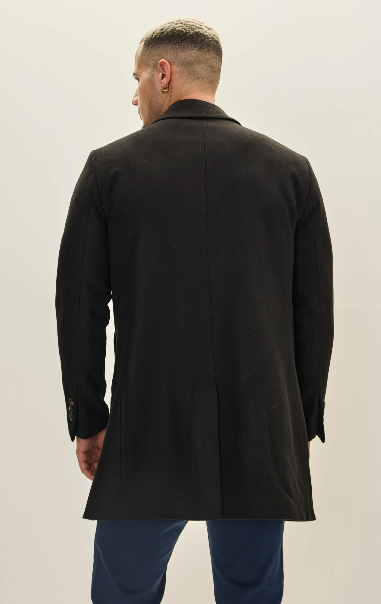 Classic Pea Coat  - Black
