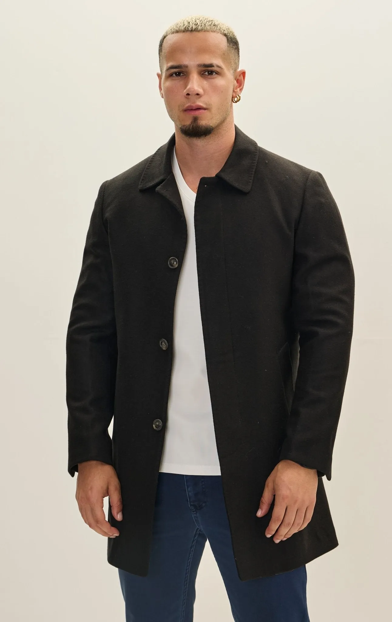 Classic Pea Coat  - Black