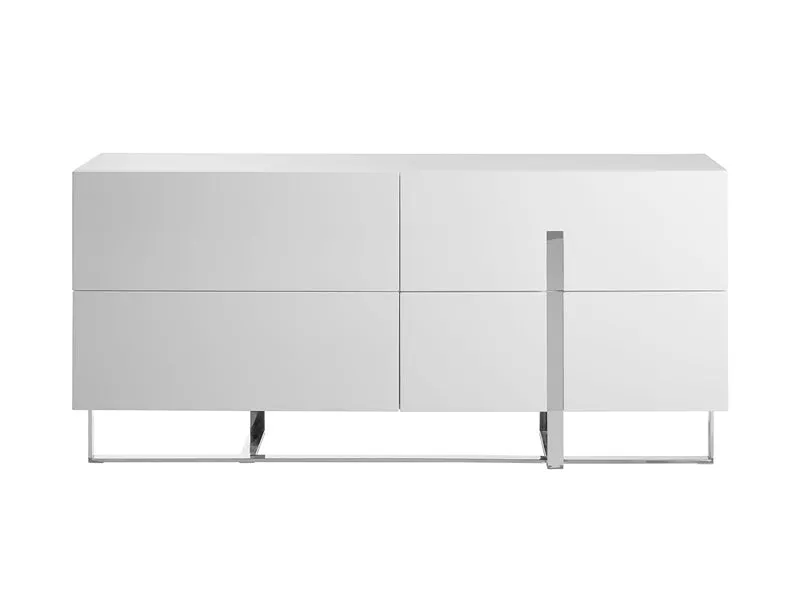 Collins White Lacquer Dresser