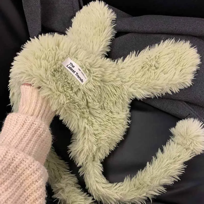 Cute Rabbit Ear Trapper Hat