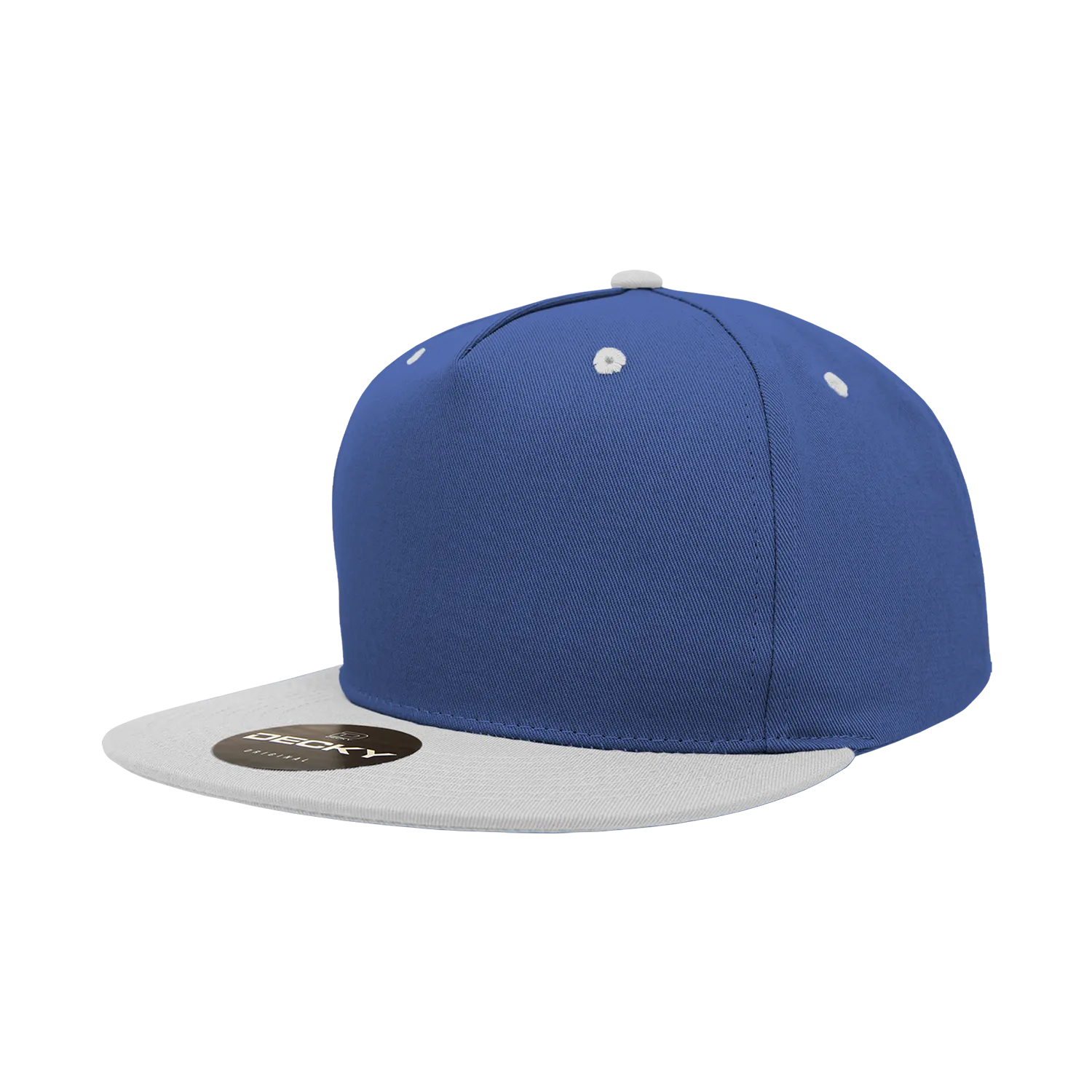 Decky 1064 5 Panel Flat Bill, Cotton Snapback Hats - CASE Pricing