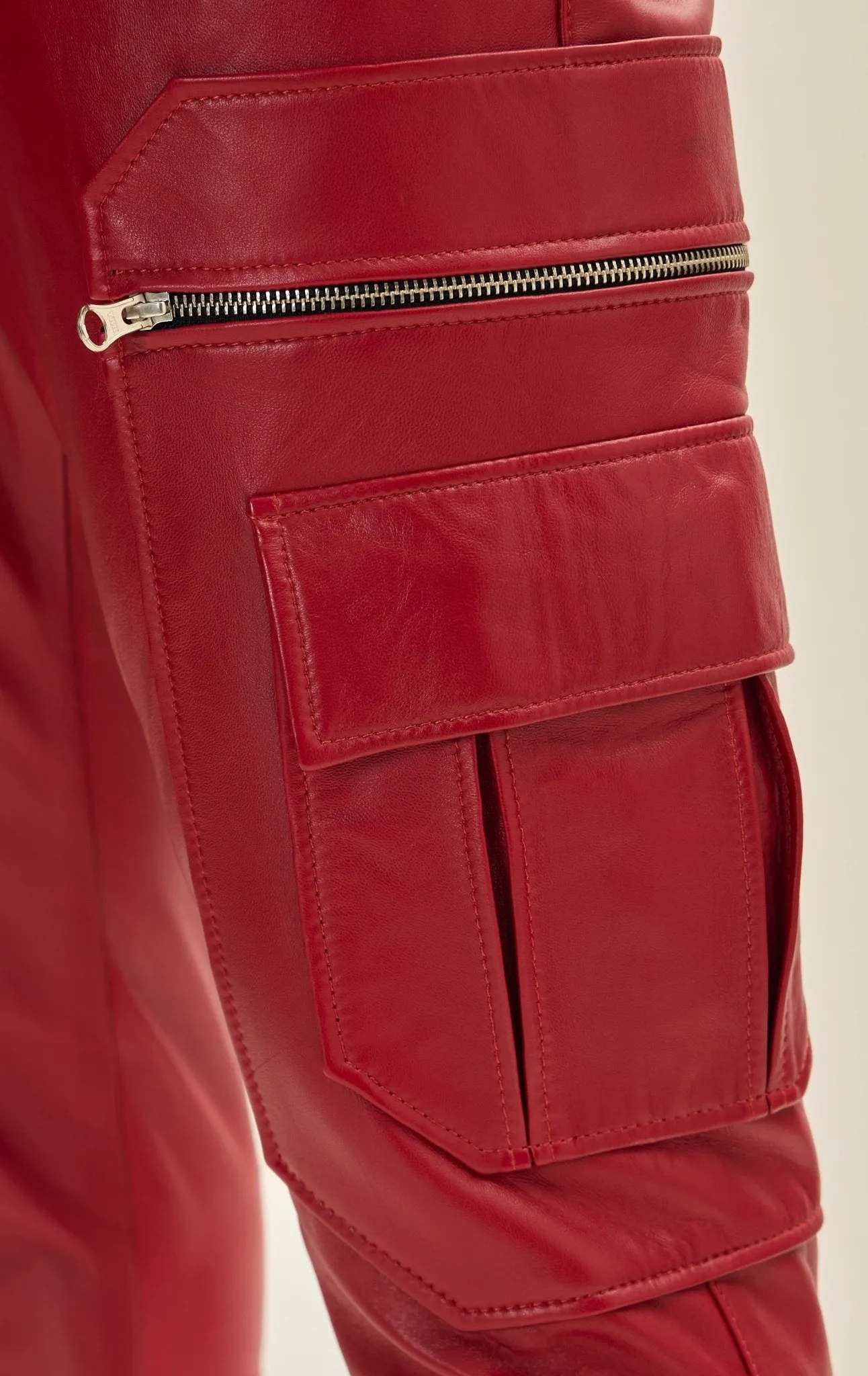 Destination Genuine Leather Jogger - Red