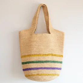 Elena Handbags Women's Large Soft Raffia Woven Summer Straw Tote