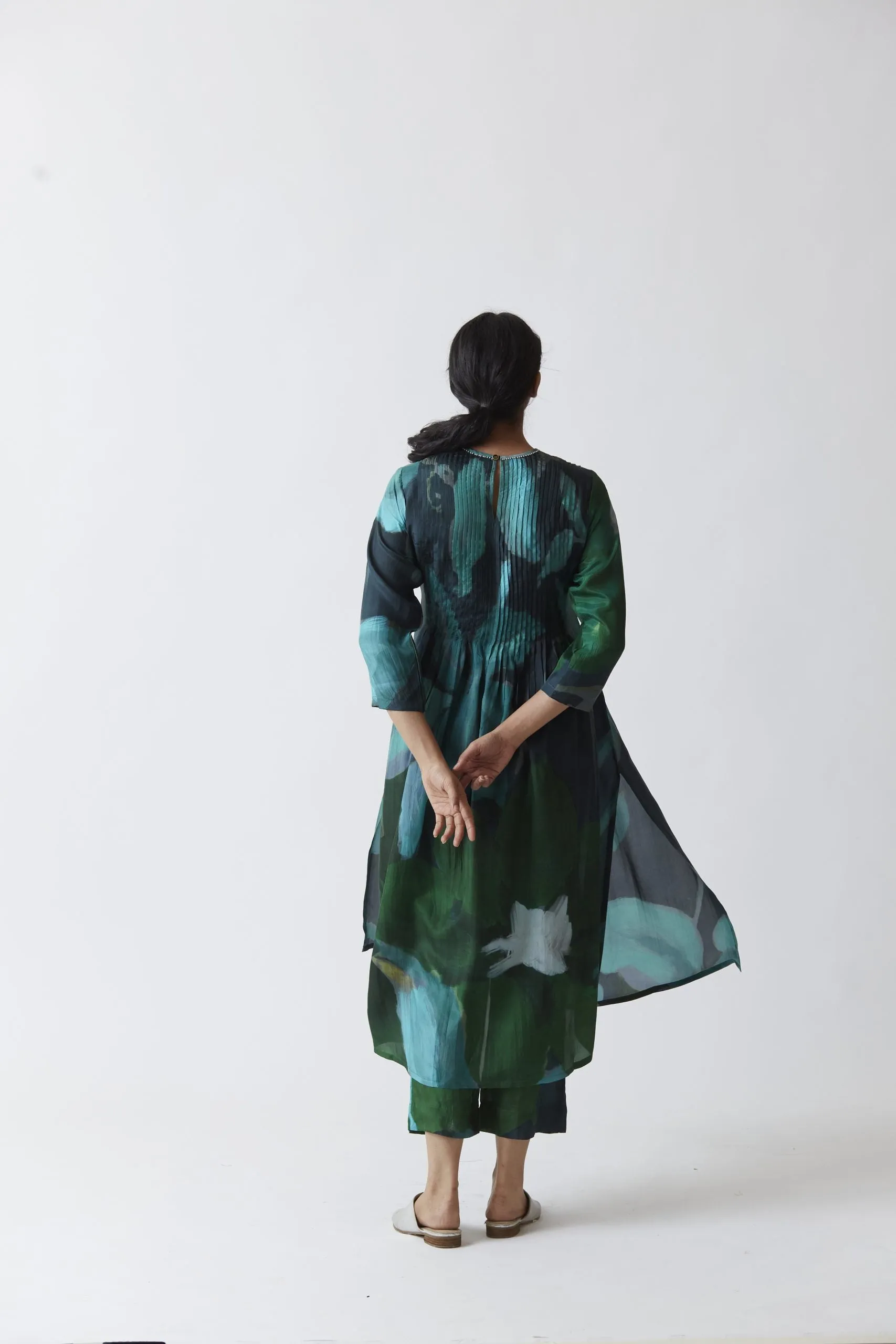 EMERALD SILK KURTA SET