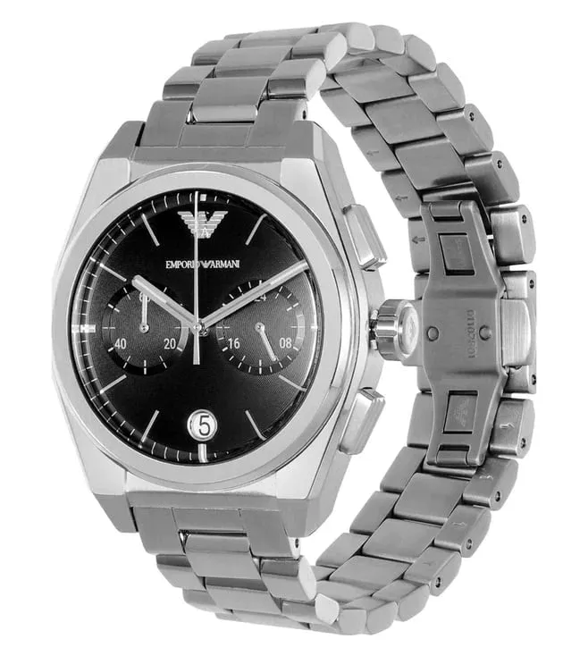Emporio Armani Black Dial Analogue Watch AR11560