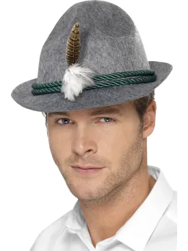 German Trenker Hat with Feather