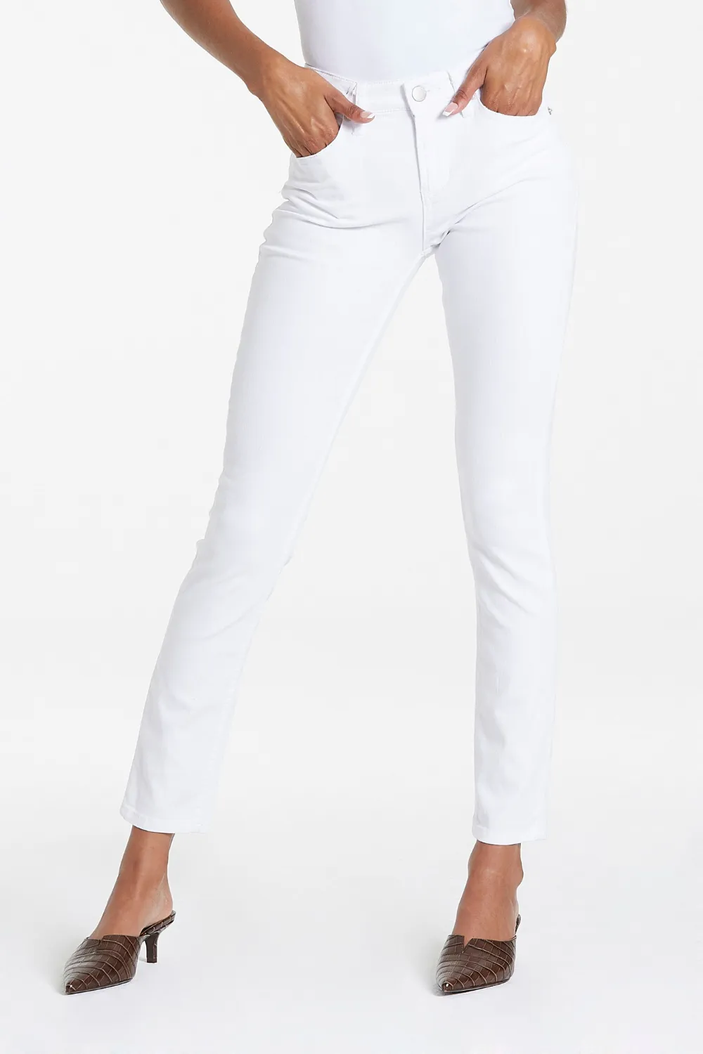 GISELE SKINNY HIGH RISE | WHITE