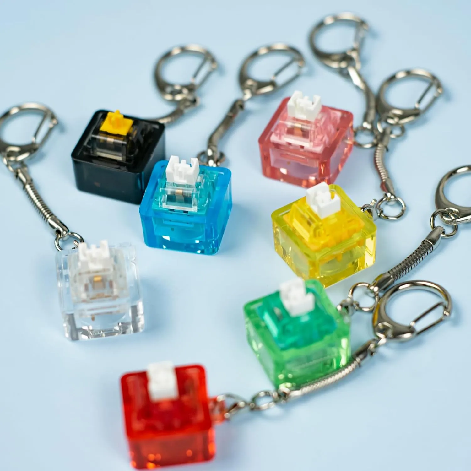 Glacier Mechanical Keyboard Switches Keychain/Switch Tester/Fidget Toy for Stress Relief (Switch and Keycap not included)