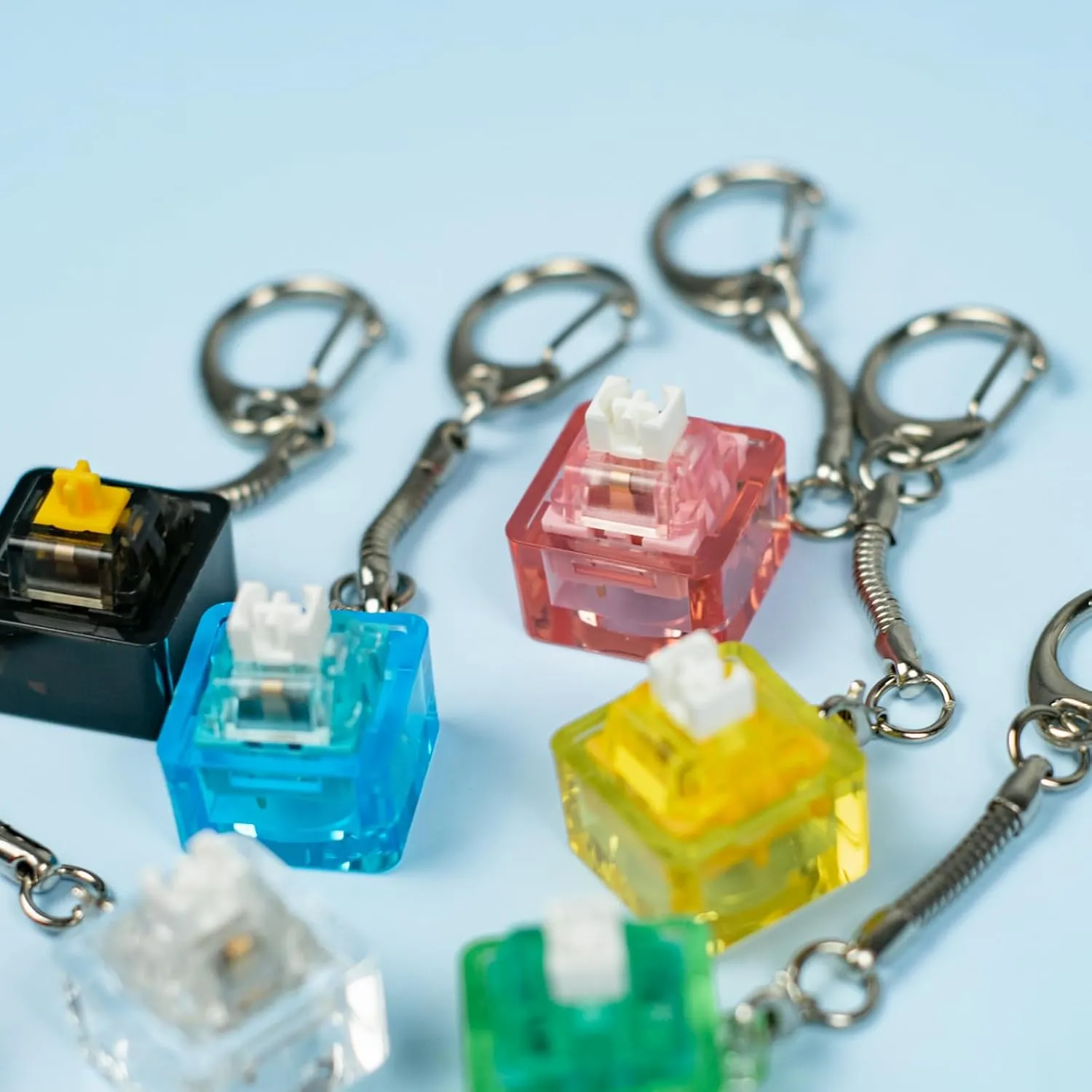 Glacier Mechanical Keyboard Switches Keychain/Switch Tester/Fidget Toy for Stress Relief (Switch and Keycap not included)