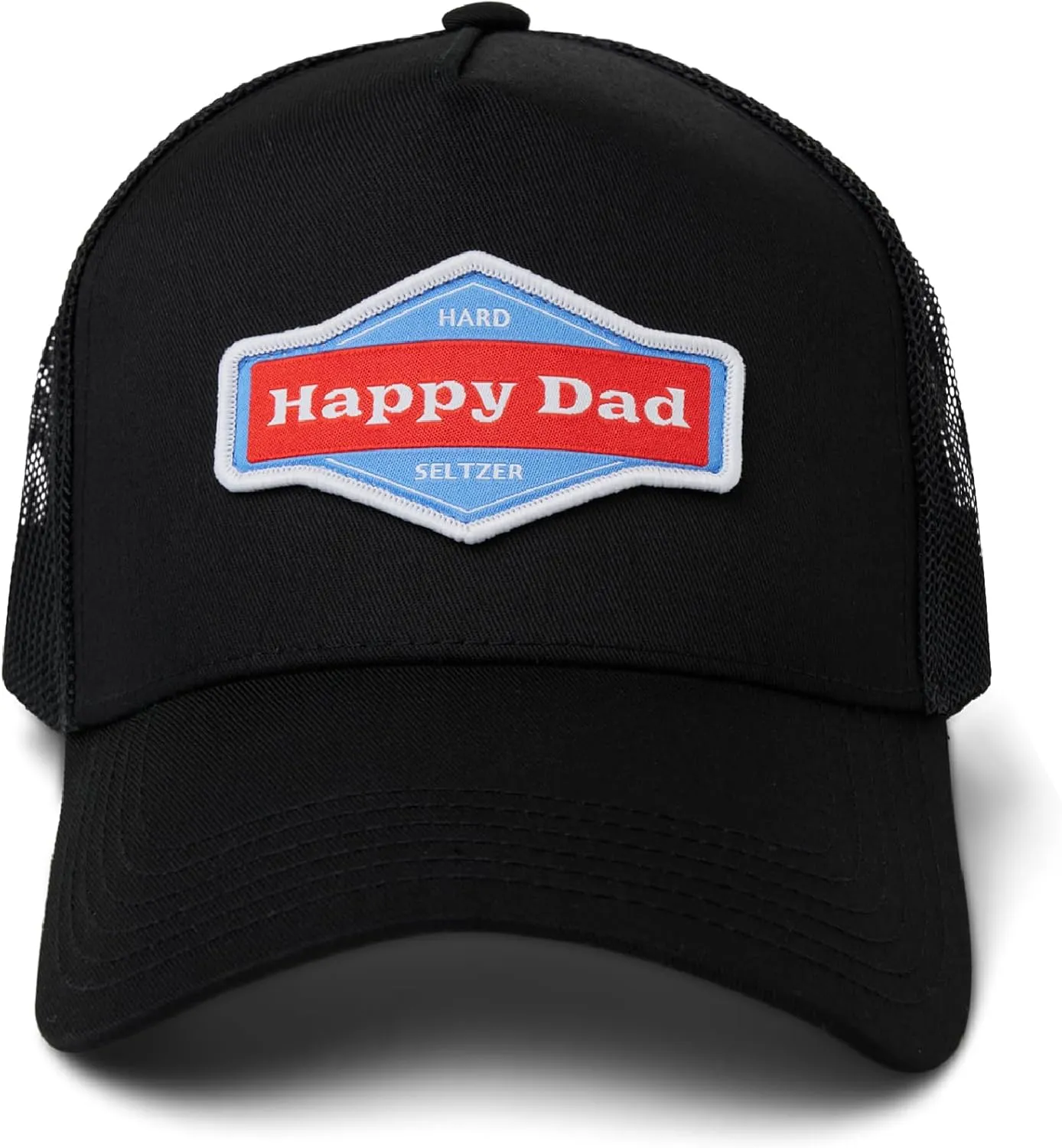 Happy Dad Hats for Men and Women, Available in Trucker Hat, 6 Panel Snapback Hat or Baseball Cap, Holiday & Birthday Gifts