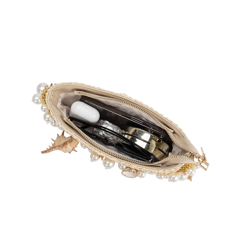 Isla Lavender Small Straw Top Handle Bag - FINAL SALE