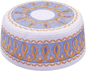 Islamic Men Prayer Kufi Hat Muslim Arabian Embroidered Skull Cap Arab Indian Religious Praying Cap Ramadan Eid Gift