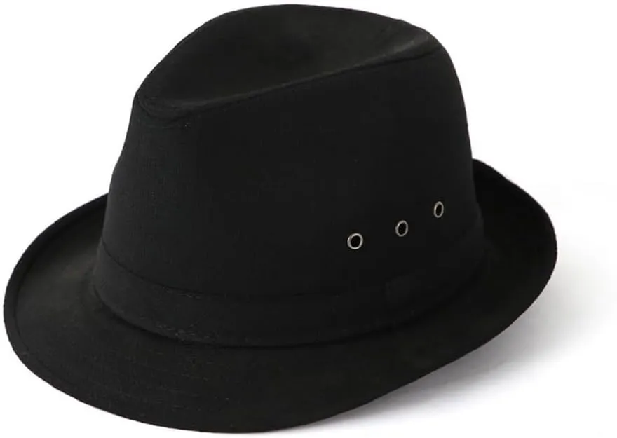 Jazz Cap Men's Hat Bowler Hat Jazz Hat Retro Jazz Cap Fedora Hat for Women and Men