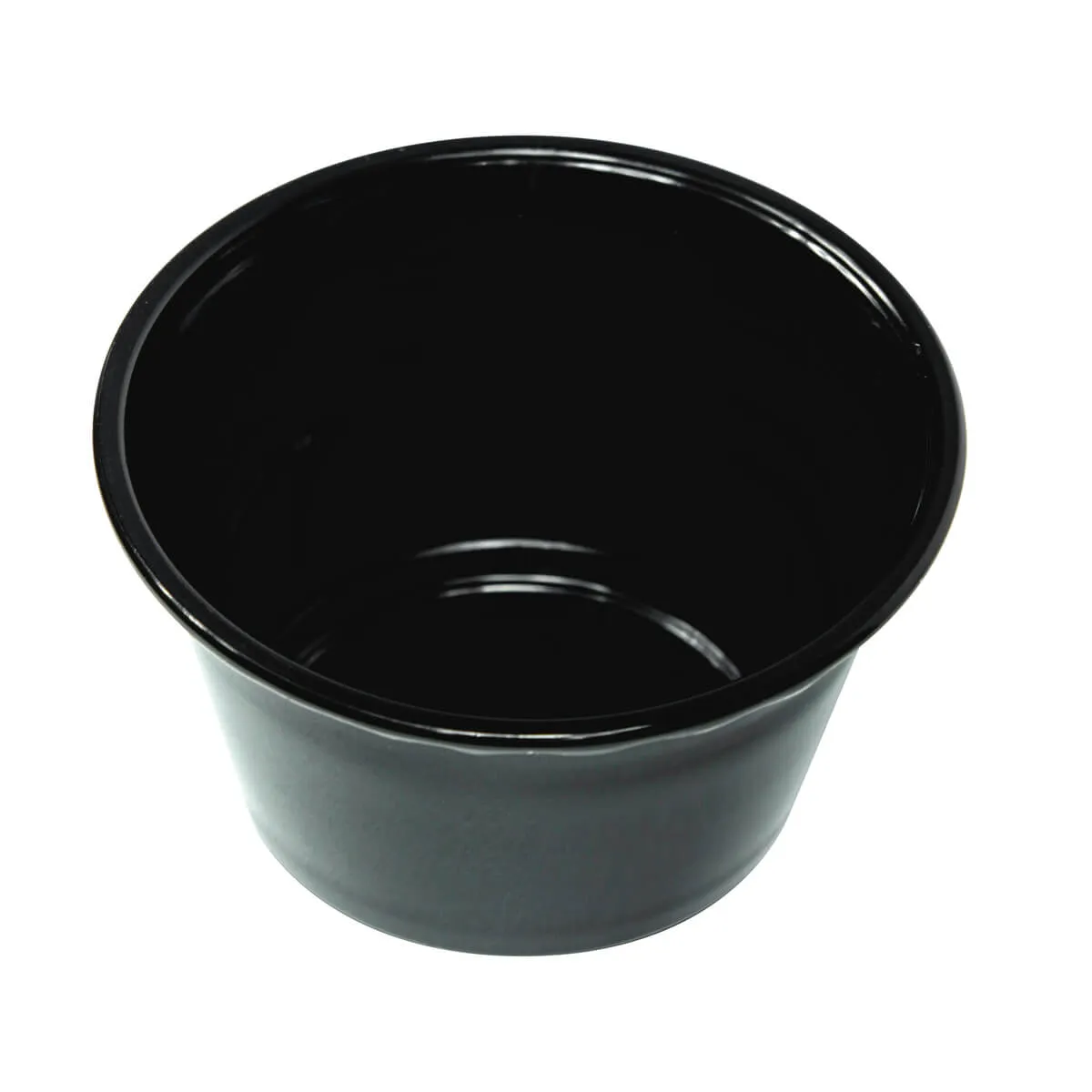 Jet Black - Black Rinse Cups 3.7oz (Pack of 50)