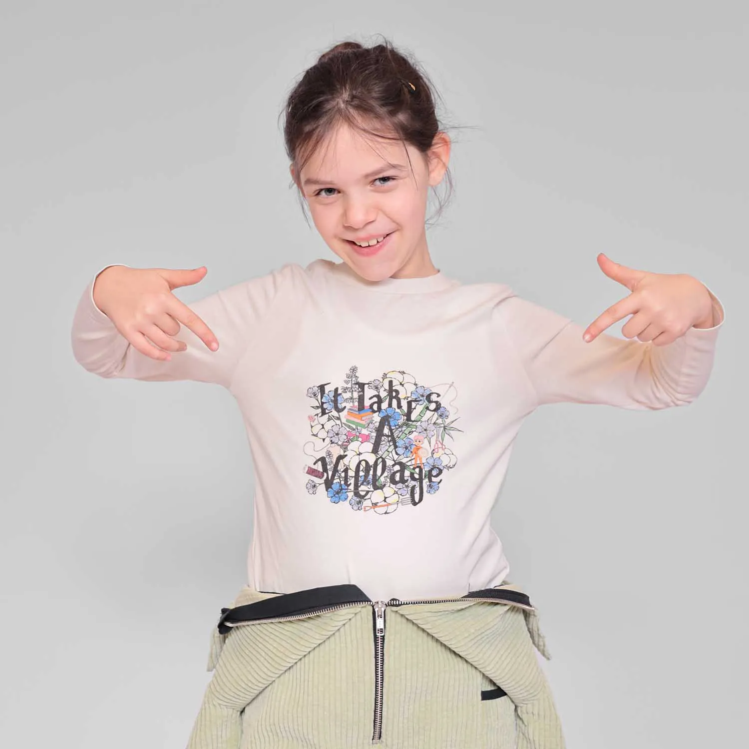 Kinder T-Shirt met Lange Mouwen en Print