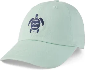 Life is Good. Positive Lifestyle Turtle Chill Cap, Sage Green, One Size